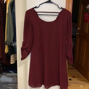 Lightly worn burgundy dress